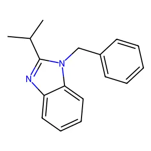 1-benzyl-2-(propan-2-yl)-1H-1,3-benzodiazole structure