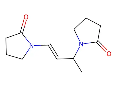 2-Pyrrolidinone, 1,1'-(3-methyl-1-propene-1,3-diyl)bis- structure