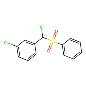 1-Chloro-3-(chloro(phenylsulfonyl)methyl)benzene structure