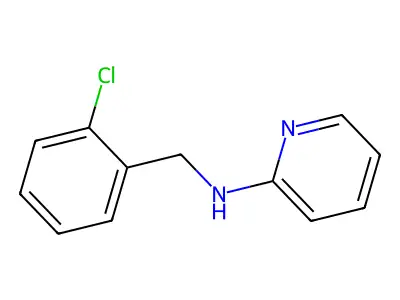 N-[(2-chlorophenyl)methyl]pyridin-2-amine structure