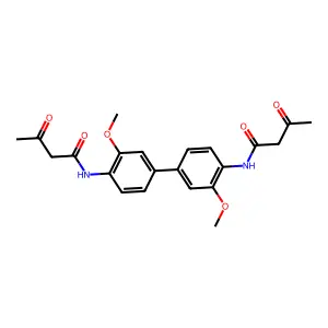 4',4'''-Bi-O-acetoacetanisidide structure