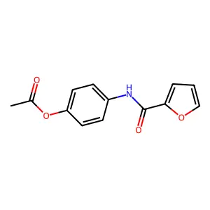 [4-(Furan-2-carbonylamino)phenyl] acetate structure