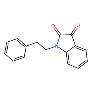 1-Phenethylindoline-2,3-dione structure