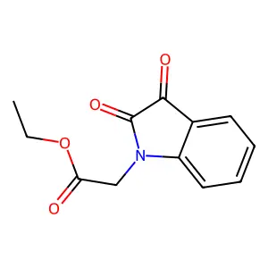 Ethyl isatin-N-acetate structure