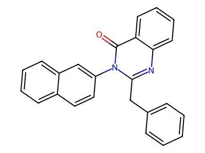 2-Benzyl-3-naphthalen-2-ylquinazolin-4-one structure