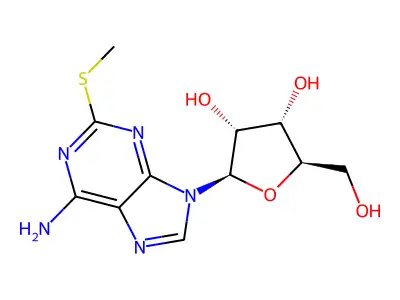 2-Methylthioadenosine structure