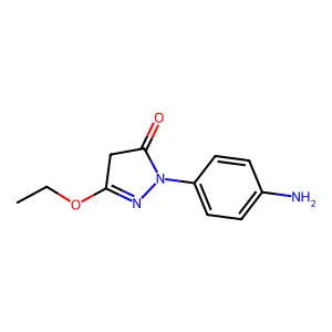 3H-Pyrazol-3-one, 2-(4-aminophenyl)-5-ethoxy-2,4-dihydro- structure