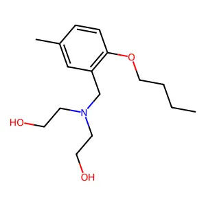 2,2'-[(2-Butoxy-5-methylbenzyl)imino]diethanol structure