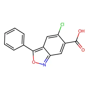5-Chloro-3-phenyl-2,1-benzoxazole-6-carboxylic acid structure