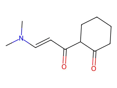 2-[3-(Dimethylamino)prop-2-enoyl]cyclohexan-1-one structure