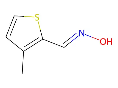 3-Methylthiophene-2-carboxaldehyde oxime structure