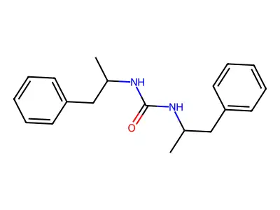 1,3-Bis(1-phenylpropan-2-yl)urea structure