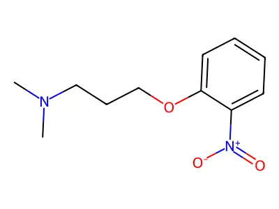 N,N-dimethyl-3-(2-nitrophenoxy)propan-1-amine structure