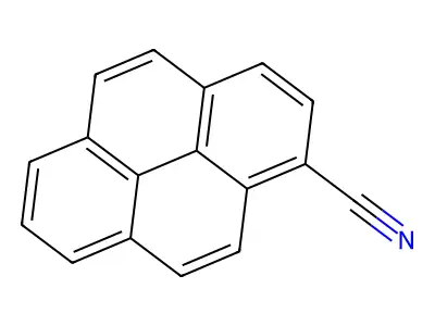 Pyrene-1-carbonitrile structure