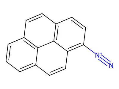 Pyrene-1-diazonium structure