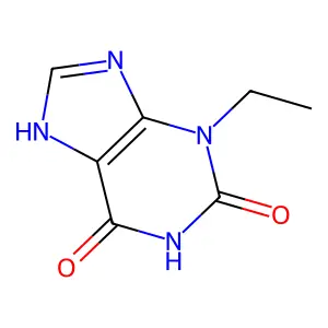 3-ethyl-1H-purine-2,6(3H,7H)-dione structure