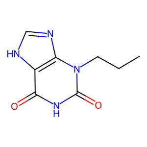 恩丙茶碱 structure