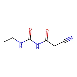 2-氰基-N-[(乙氨基)羰基]乙酰胺 structure