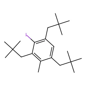 2-Iodo-4-methyl-1,3,5-trineopentylbenzene structure