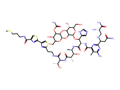 N1-(3-(Methylthio)propyl)bleomycinamide structure