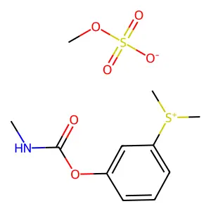 Sulfonium, (3-hydroxyphenyl)dimethyl-, methylsulfate, methylcarbamate structure