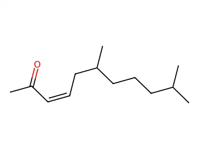 (Z)-6,10-dimethylundec-3-en-2-one structure