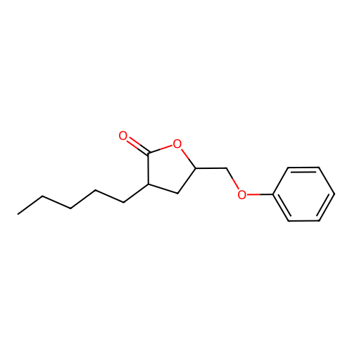 3-pentyl-5-(phenoxymethyl)dihydrofuran-2(3H)-one structure