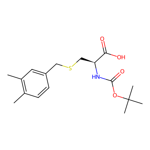 Boc-cys(3,4-dimethylbenzyl)-OH structure