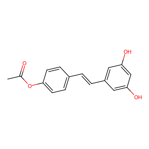 Resveratryl acetate structure