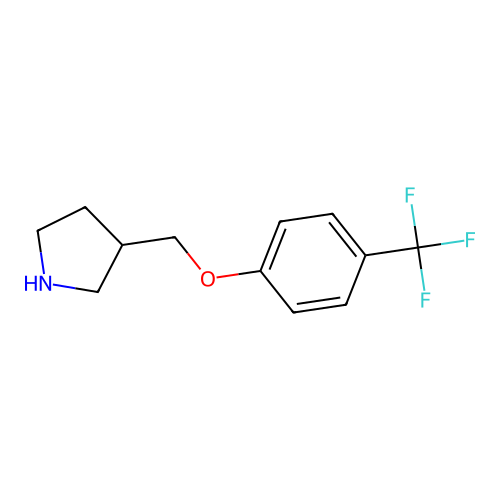 3-[[4-(Trifluoromethyl)phenoxy]methyl]pyrrolidine structure