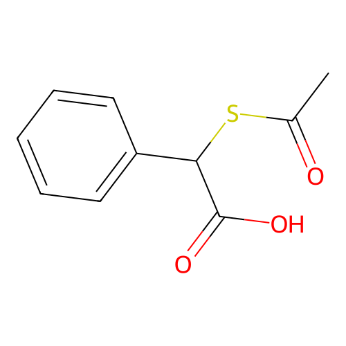 2-(Acetylsulfanyl)-2-phenylacetic acid structure