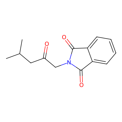 2-(4-methyl-2-oxopentyl)-1H-isoindole-1,3(2H)-dione structure
