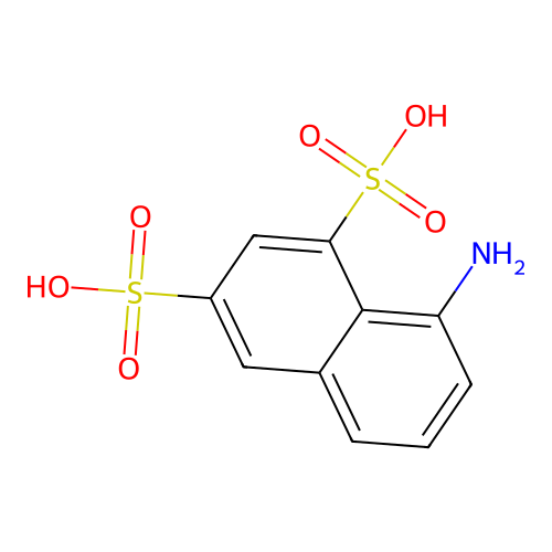 8-Aminonaphthalene-1,3-disulfonic acid structure