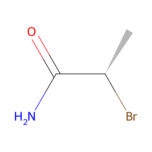 (s)-2-Bromopropanamide structure