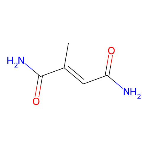 2-Butenediamide, 2-methyl-, (E)- structure