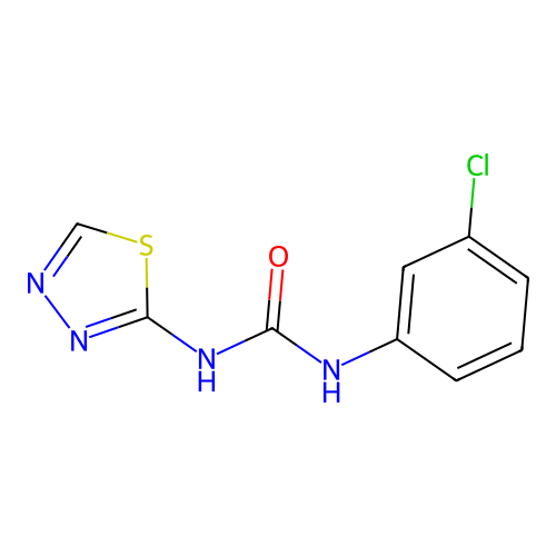 [(3-chlorophenyl)amino]-N-(1,3,4-thiadiazol-2-yl)carboxamide structure