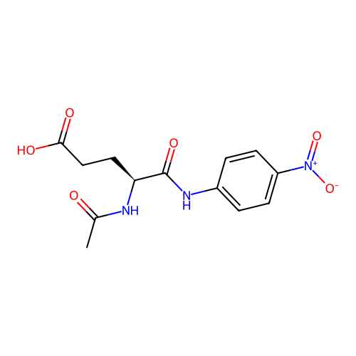 N-Acetylglutamate 4-nitroanilide structure