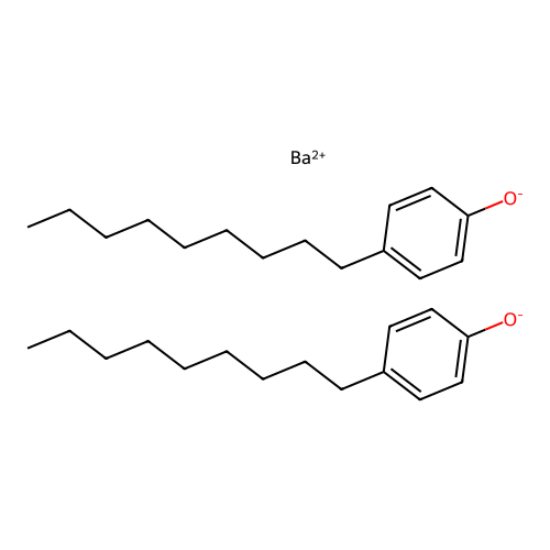 Barium bis(p-nonylphenolate) structure