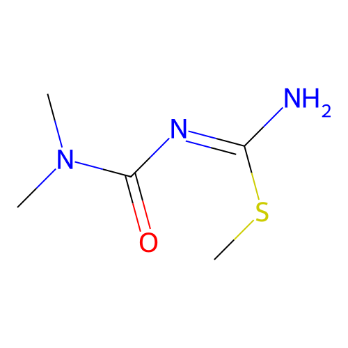 methyl N'-(dimethylcarbamoyl)carbamimidothioate structure