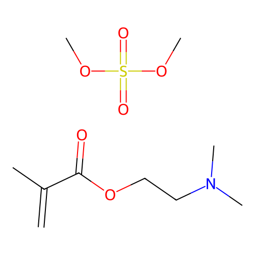 2-(Dimethylamino)ethyl 2-methylprop-2-enoate;dimethyl sulfate structure