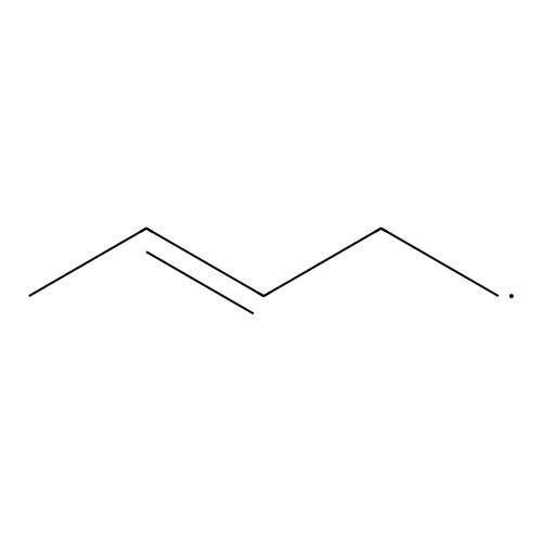 Pent-3-en-1-yl radical structure