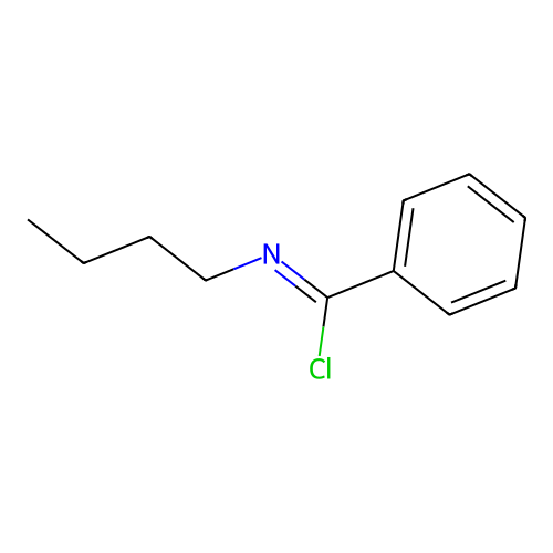 Benzenecarboximidoyl chloride, N-butyl- structure
