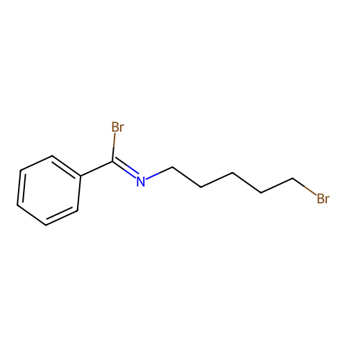 N-(5-Bromopentyl)benzimidoyl bromide structure