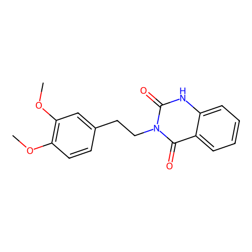 3-(3,4-Dimethoxyphenethyl)quinazoline-2,4(1H,3H)-dione structure