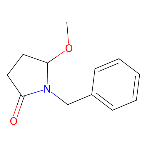 2-Pyrrolidinone, 5-methoxy-1-(phenylmethyl)-, (+-)- structure