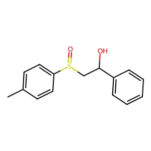 2-(4-Methylphenyl)sulfinyl-1-phenylethanol structure