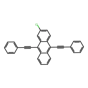2-氯-9,10-双(苯乙炔基)蒽 structure