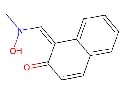 (1Z)-1-[[hydroxy(methyl)amino]methylidene]naphthalen-2-one structure