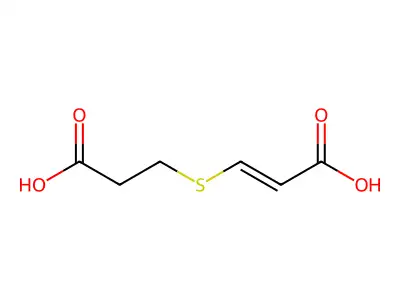 3-((2-Carboxyethyl)thio)acrylic acid structure
