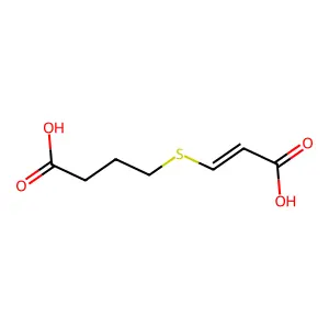 4-(2-Carboxyethenylsulfanyl)butanoic acid structure